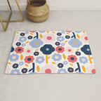 Big colorful flowers pattern Rug Gallery Image 1