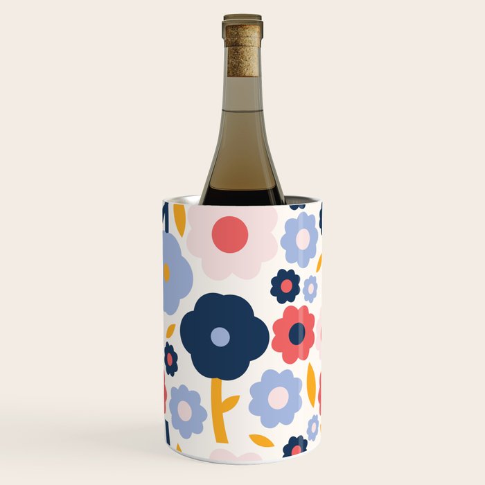 Big colorful flowers pattern Wine Chiller Gallery Image 1