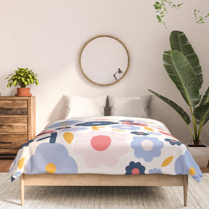 Big colorful flowers pattern Comforter Gallery Image 3