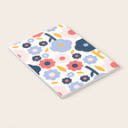 Big colorful flowers pattern Notebook Gallery Image 3