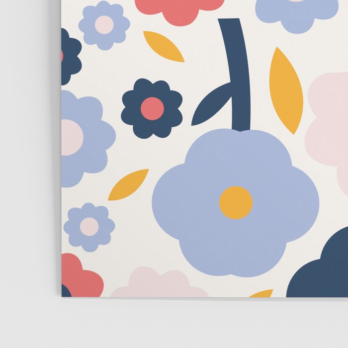 Big colorful flowers pattern Poster Gallery Image 3