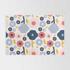 Big colorful flowers pattern Rug Gallery Image 2