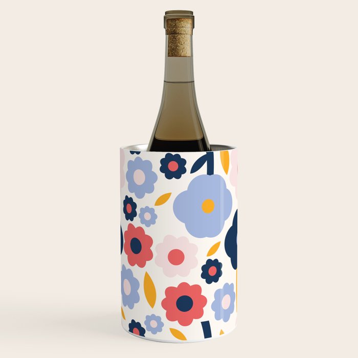 Big colorful flowers pattern Wine Chiller Gallery Image 3