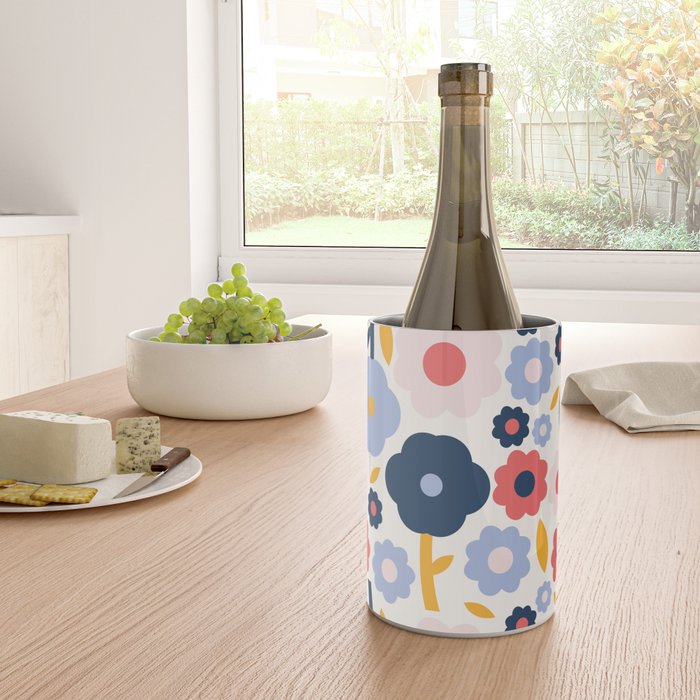 Big colorful flowers pattern Wine Chiller Gallery Image 4