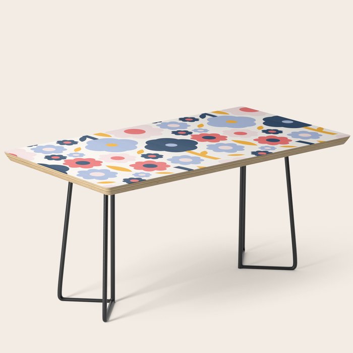 Big colorful flowers pattern Coffee Table Gallery Image 1