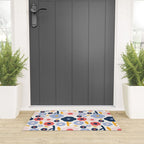 Big colorful flowers pattern Welcome Mat Gallery Image 3