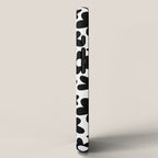 Black and white retro flower pattern iPhone Case Gallery Image 2