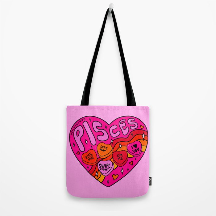 Pisces Valentine Tote Bag Gallery Image 2