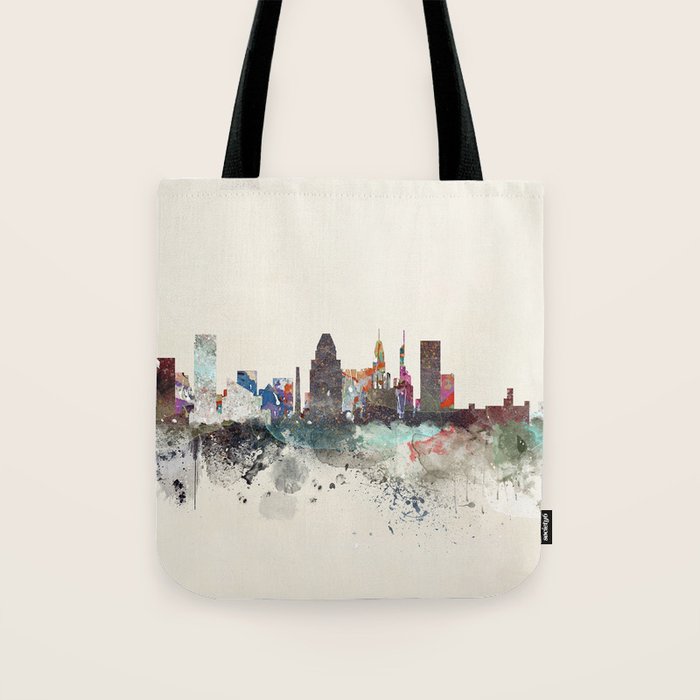 baltimore maryland skyline Tote Bag Gallery Image 1