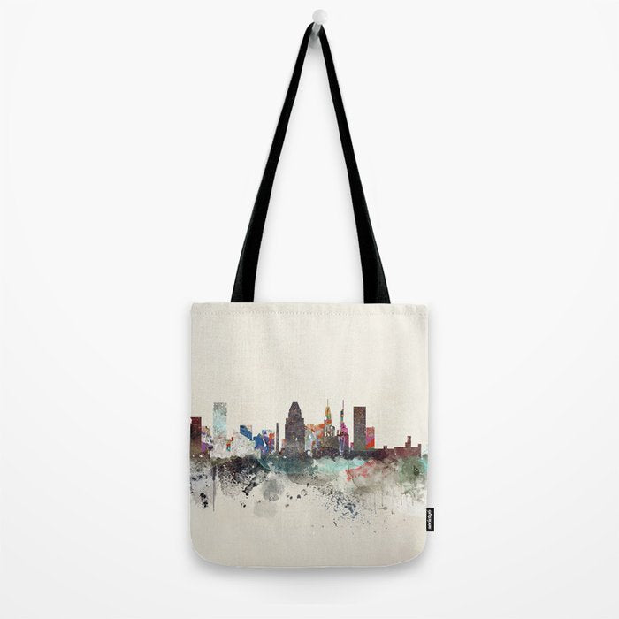 baltimore maryland skyline Tote Bag Gallery Image 2
