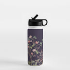 Chinoiserie Dark Blooming Peony Floral Fresco Garden Water Bottle Gallery Image 1