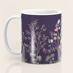 Chinoiserie Dark Blooming Peony Floral Fresco Garden Coffee Mug Gallery Image 3