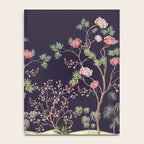 Chinoiserie Dark Blooming Peony Floral Fresco Garden Notebook Gallery Image 4