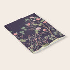 Chinoiserie Dark Blooming Peony Floral Fresco Garden Notebook Gallery Image 2