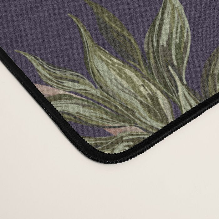 Chinoiserie Dark Blooming Peony Floral Fresco Garden Desk Mat Gallery Image 4