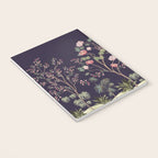 Chinoiserie Dark Blooming Peony Floral Fresco Garden Notebook Gallery Image 3