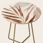 Minimal Abstract Art Tropical Leaf Side Table Gallery Image 2