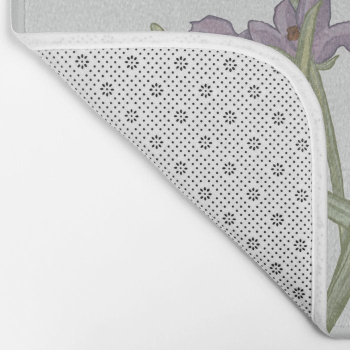 Lavender Flower Illustration Bath Mat Gallery Image 2