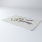 Lavender Flower Illustration Rug Gallery Image 3
