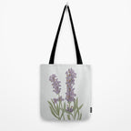 Lavender Flower Illustration Tote Bag Gallery Image 2