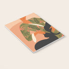 portrait of a woman with cats in ethno-modern style Notebook Gallery Image 3