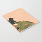 portrait of a woman with cats in ethno-modern style Notebook Gallery Image 2