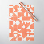 My Favorite Geometric Patterns No.14 - Coral Wrapping Paper Gallery Image 1