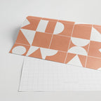 My Favorite Geometric Patterns No.14 - Coral Wrapping Paper Gallery Image 2