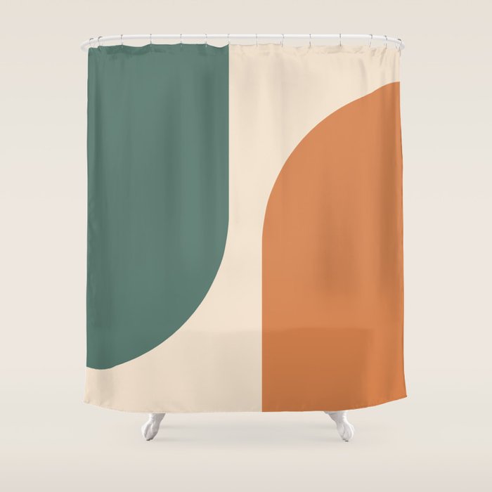 Modern Minimal Arch Abstract LXXXIX Shower Curtain Gallery Image 1