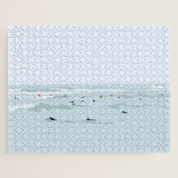 Tiny Surfers in Lima Jigsaw Puzzle Gallery Image 1