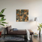Earth watercolor splashes Wood Wall Art Gallery Image 2