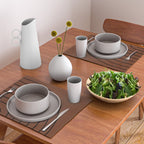 Minimal Arch XLII Brick Red Modern Geometric Lines Placemat Gallery Image 2
