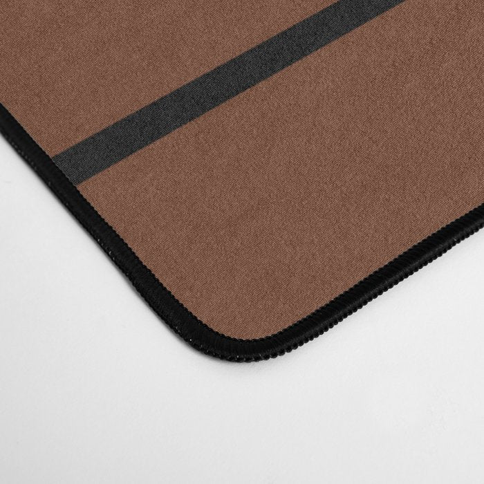 Minimal Arch XLII Brick Red Modern Geometric Lines Desk Mat Gallery Image 4