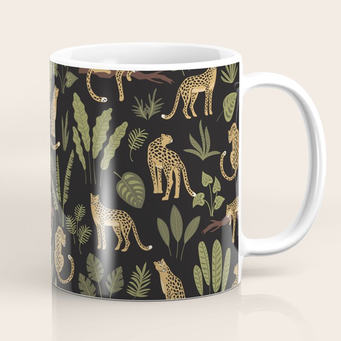 Jungle Night Cheetah Prints Coffee Mug Gallery Image 1