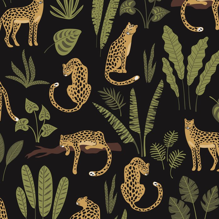 Jungle Night Cheetah Prints Coffee Mug Gallery Image 2