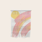 Pink Rainbow - Abstract Minimalist Painting Wall Hanging Gallery Image 1