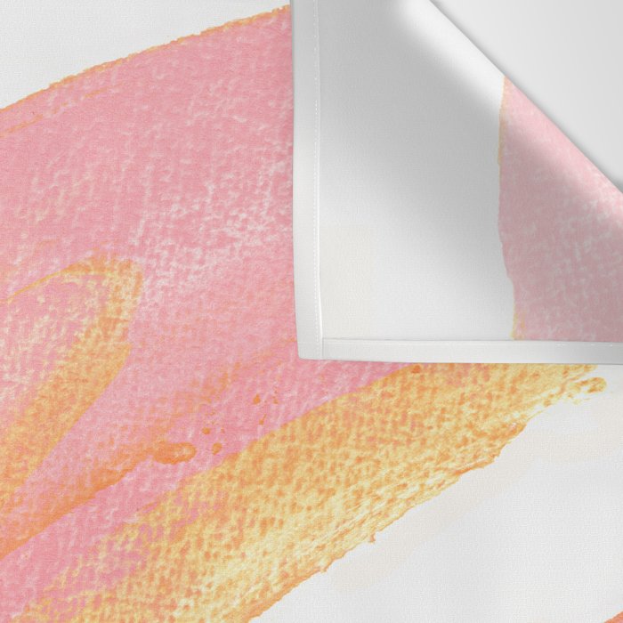 Pink Rainbow - Abstract Minimalist Painting Wall Tapestry Gallery Image 3