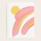 Pink Rainbow - Abstract Minimalist Painting Poster Gallery Image 4