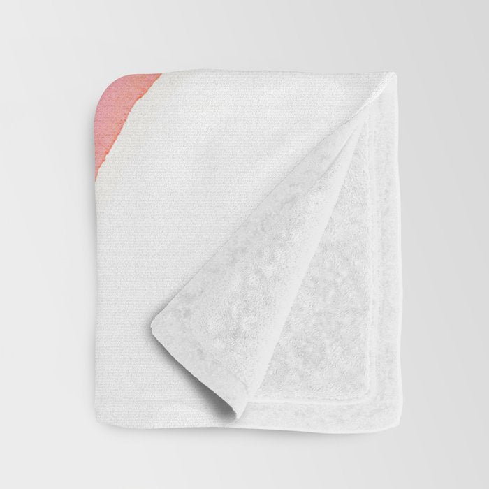 Pink Rainbow - Abstract Minimalist Painting Throw Blanket Gallery Image 3