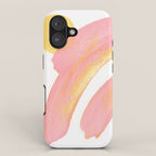 Pink Rainbow - Abstract Minimalist Painting iPhone Case Gallery Image 1