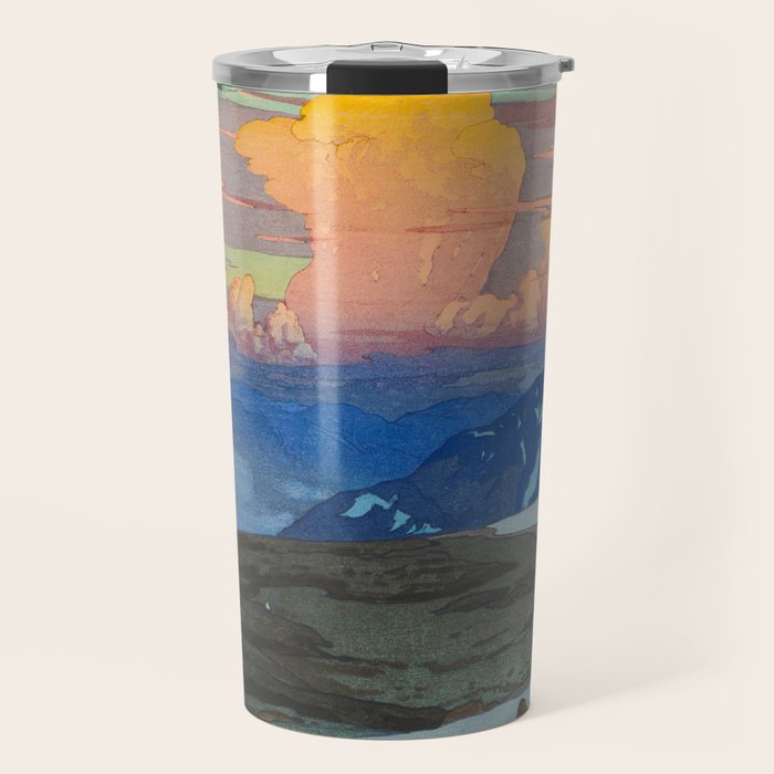 Japan Alps Vintage Beautiful Japanese Woodblock Print Hiroshi Yoshida Landscape Travel Mug Gallery Image 1