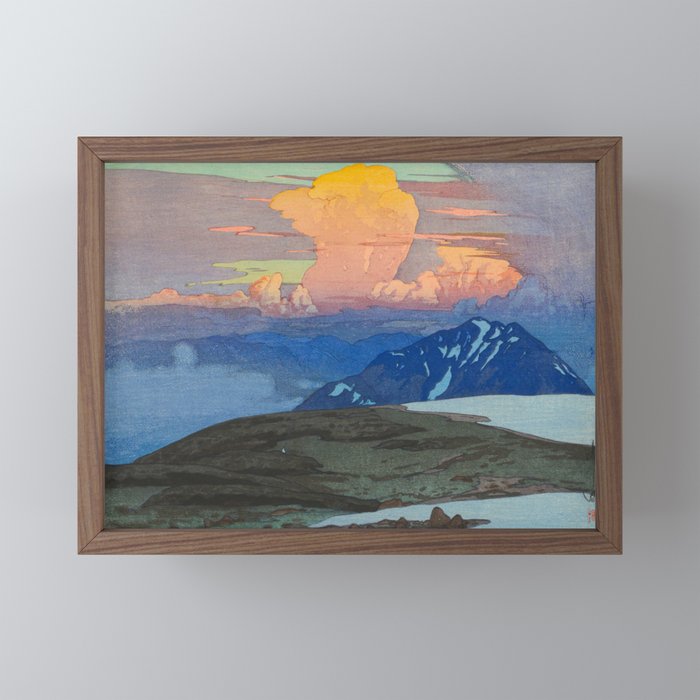 Japan Alps Vintage Beautiful Japanese Woodblock Print Hiroshi Yoshida Landscape Mini Art Print Gallery Image 2