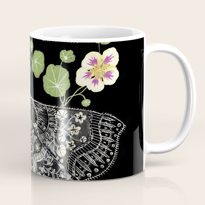 Nasturtium Moths Coffee Mug Gallery Image 1