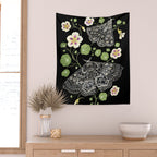 Nasturtium Moths Wall Tapestry Gallery Image 2