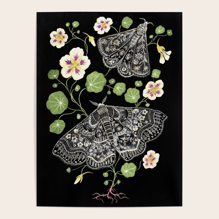 Nasturtium Moths Poster Gallery Image 4