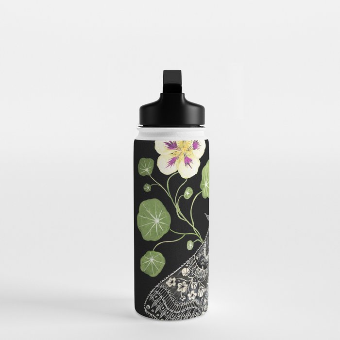 Nasturtium Moths Water Bottle Gallery Image 3