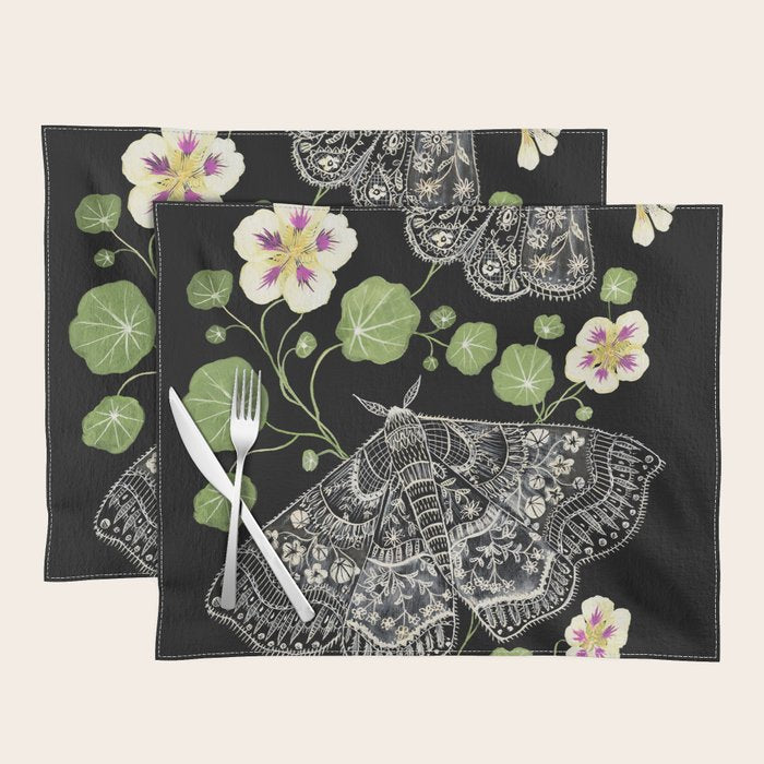 Nasturtium Moths Placemat Gallery Image 1