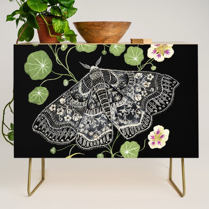Nasturtium Moths Credenza Gallery Image 1