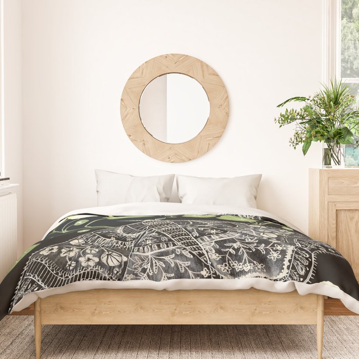 Nasturtium Moths Duvet Cover Gallery Image 3