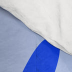 Big Daisy Retro Minimalism in Royal Blue, White, and Light Blue Comforter Gallery Image 4